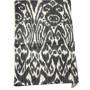 Pottery Barn Table Runner Paisley Zia Black Beige Long 18”x108” Farmhouse *Read